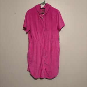 NEW LUG Hot Pink Large Zip Swim Cover Skipper Sunglass Holders Hooded Recycled